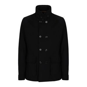 MOORER Men's Quilted Puffer Jacket with Stand Collar Men BLACK Outerwear